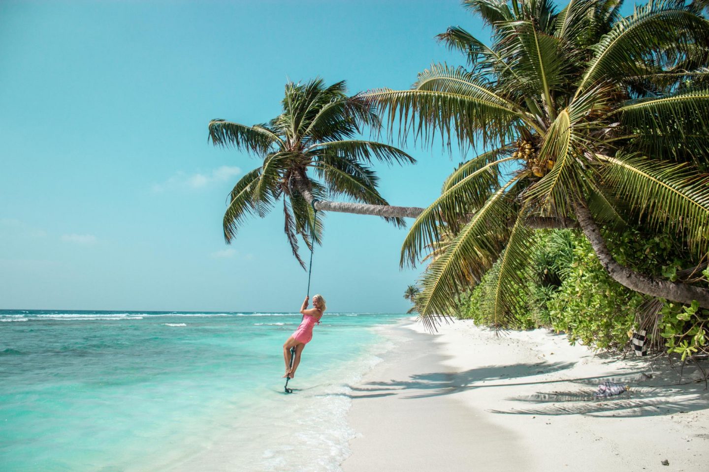 Einheimischen Insel Malediven Dhigurah